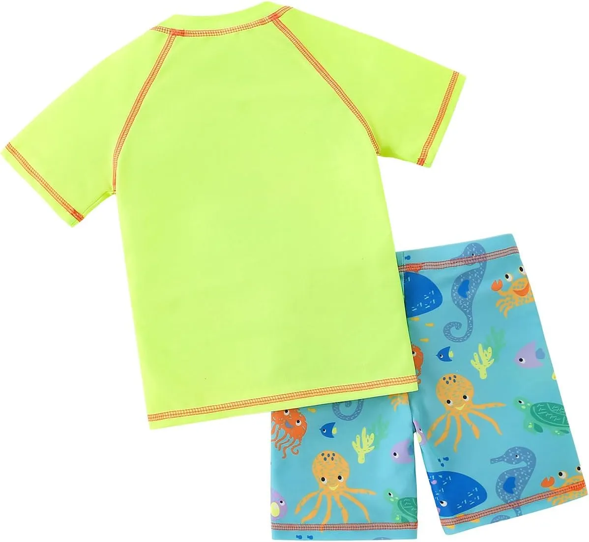 Baby Little Boys 2-10T Summer Swimwear Two Piece Rash Guard Bathing Suits Sun Protection Swimsuits Beachwear