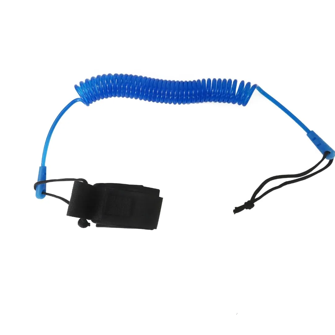 Coiled SUP Leash 10 FT Surfboard Leash Sup Leg Rope Strap Stand Up Paddleboard Leash - Blue by BLUE ELF