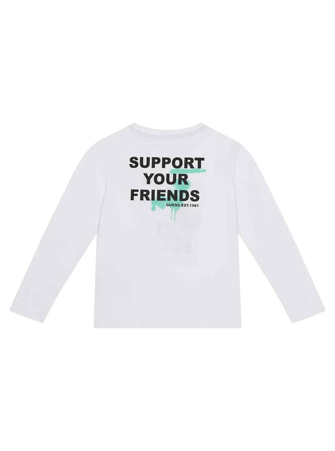 Eco White Support Your Friends T-Shirt (2-7)