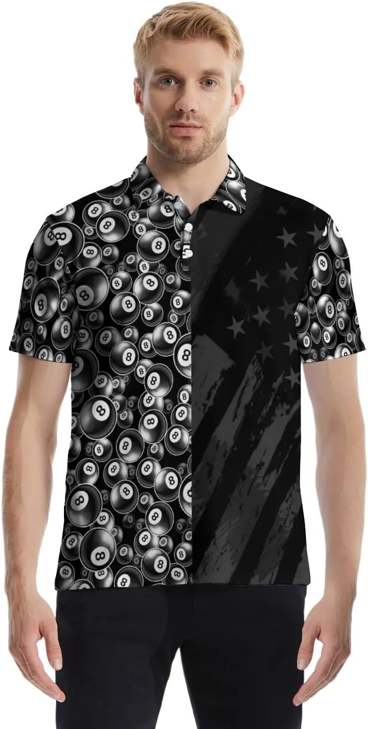 Golf Polo Shirts for Men Athletic Golf Polos Short Sleeve Performance Golf Shirts
