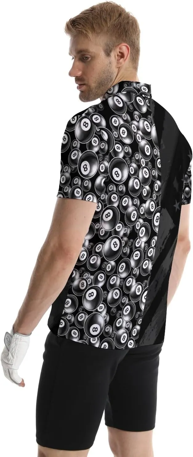 Golf Polo Shirts for Men Athletic Golf Polos Short Sleeve Performance Golf Shirts
