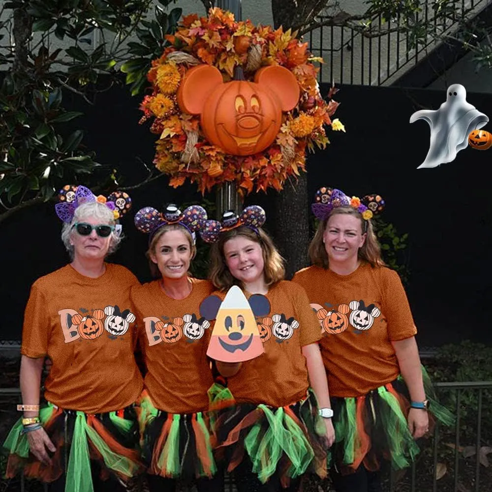 Halloween Shirts Women I'm Just Here Boos Funny Ghost Graphic Tee Tops