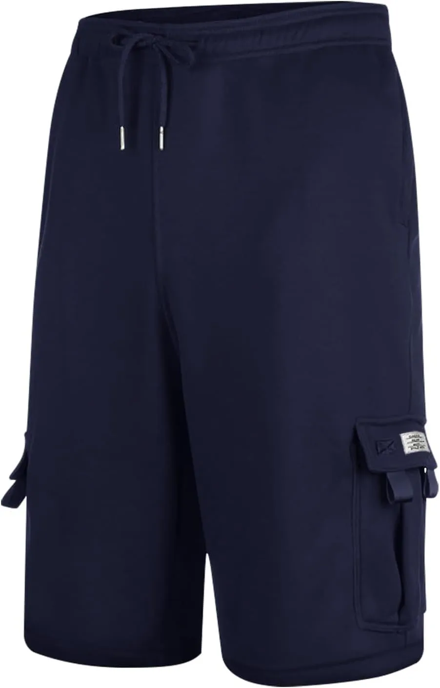 Men's Shorts Cargo Work Outdoors Summer Shorts Elastic Waist Drawstring Classic with Multi Pockets Solid Half Pants