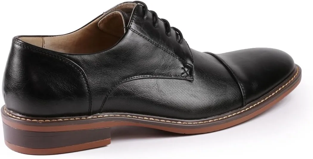Metrocharm MC600 Men's Lace Up Cap Toe Fashion Classic Dress Shoe