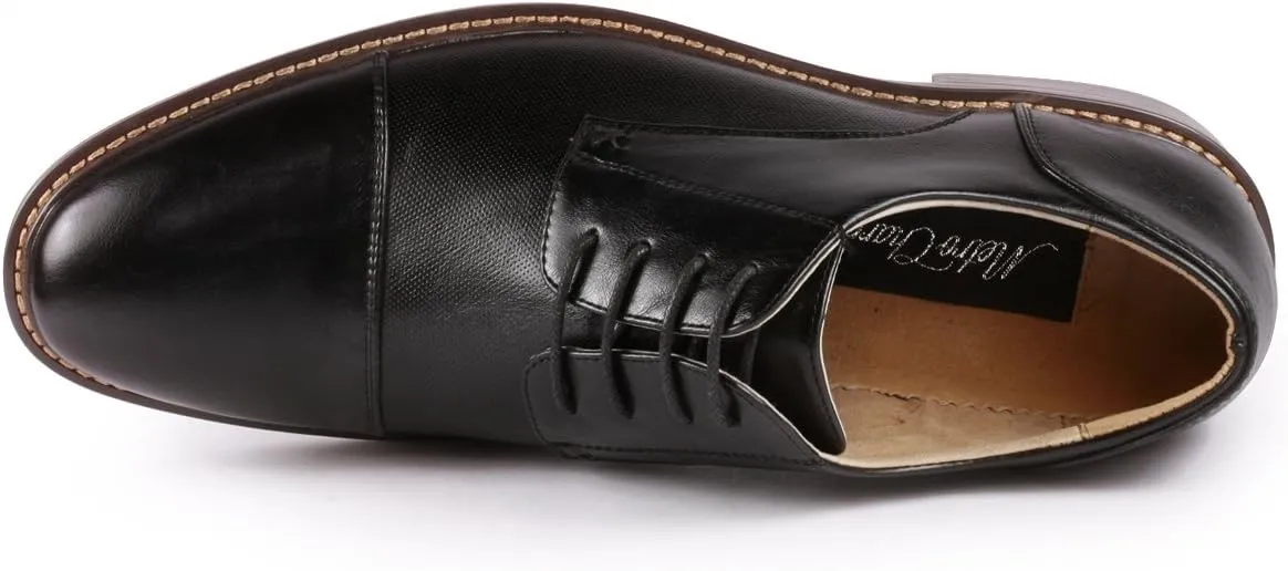 Metrocharm MC600 Men's Lace Up Cap Toe Fashion Classic Dress Shoe