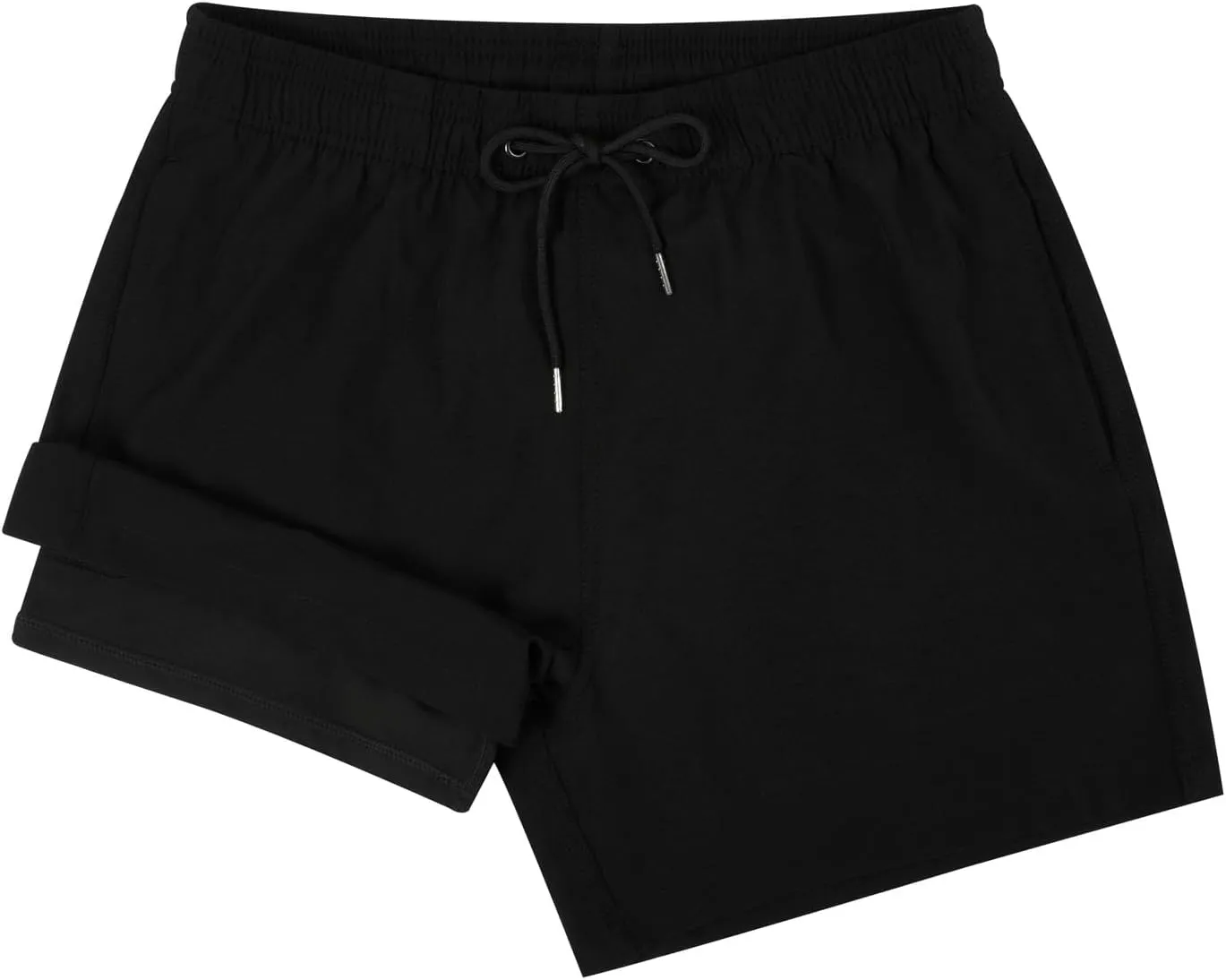 Mywu Mens Swim Trunks with Compression Liner 5 Inch Board Shorts Quick Dry Swimwear 2 in 1 Beach Shorts Bathing Suit