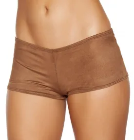 SH224 Brown Suede Boy Shorts
