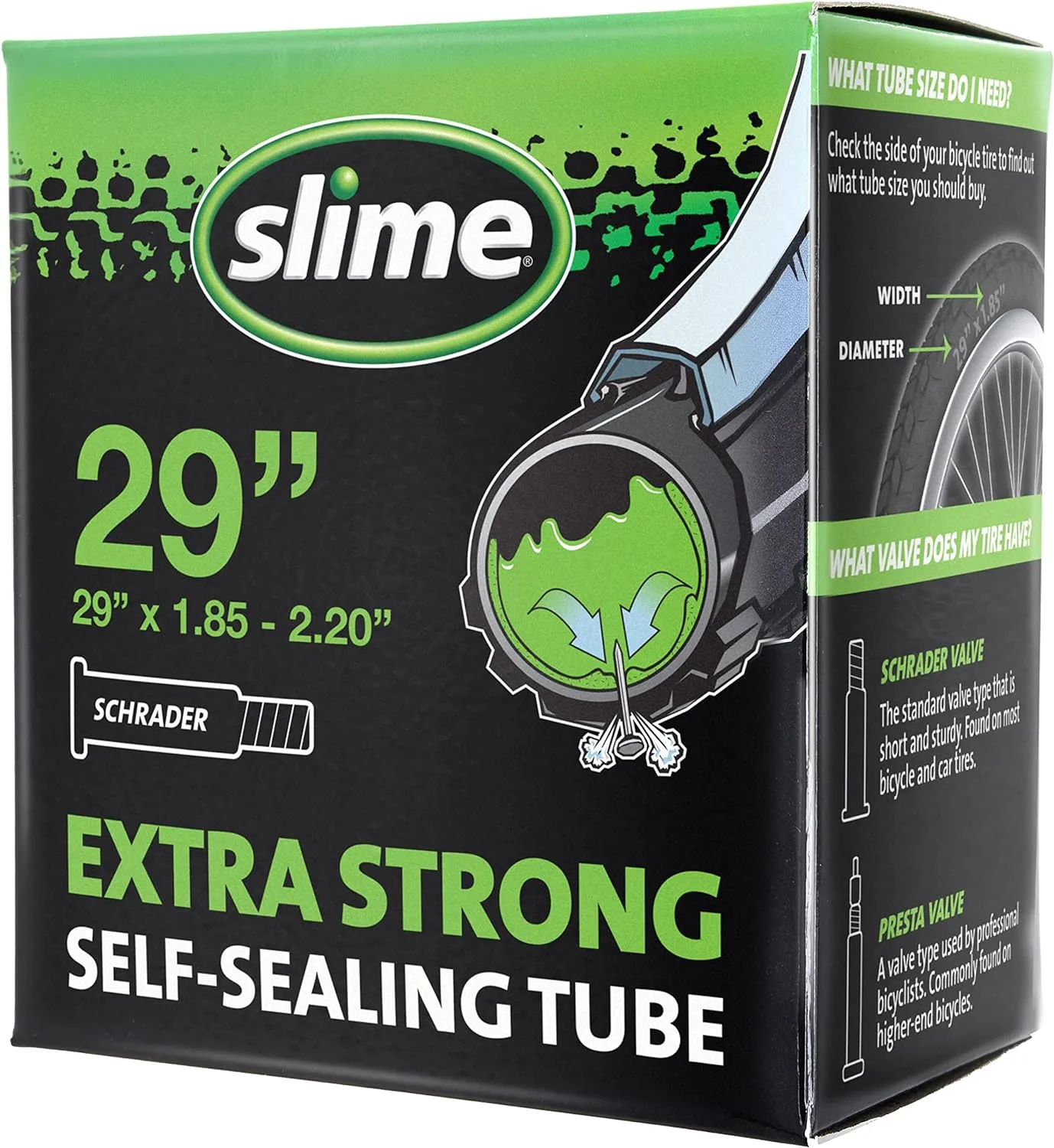 Slime Bike Inner Tube with Slime Puncture Sealant