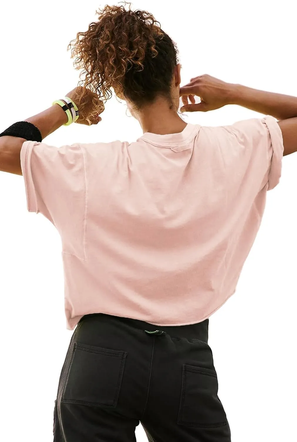 Women's Summer Short Sleeve Crop Tops Casual Basic Cotton Athletic Yoga Running T-Shirts